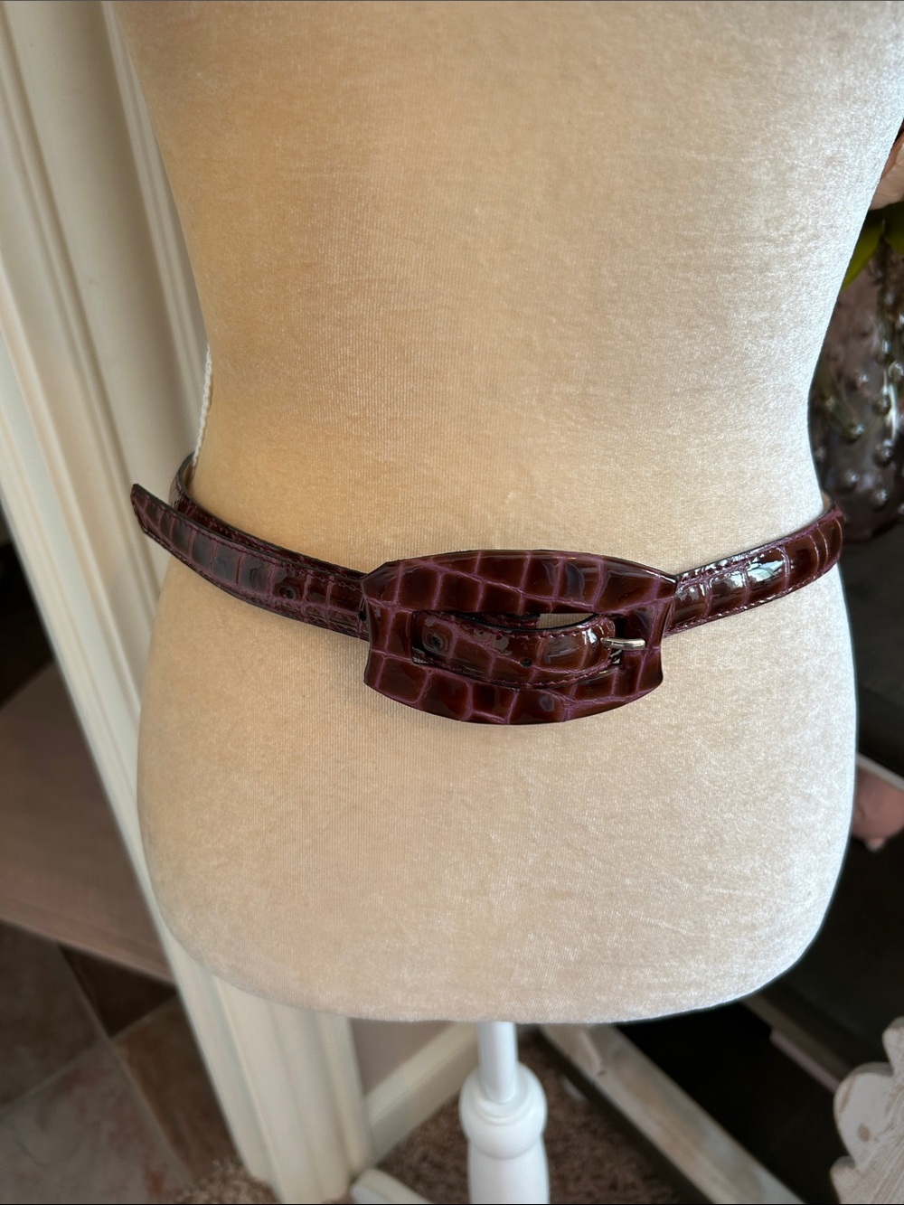 Leather rock Crock embossed Genuine Leather Belt(size 34 waist)